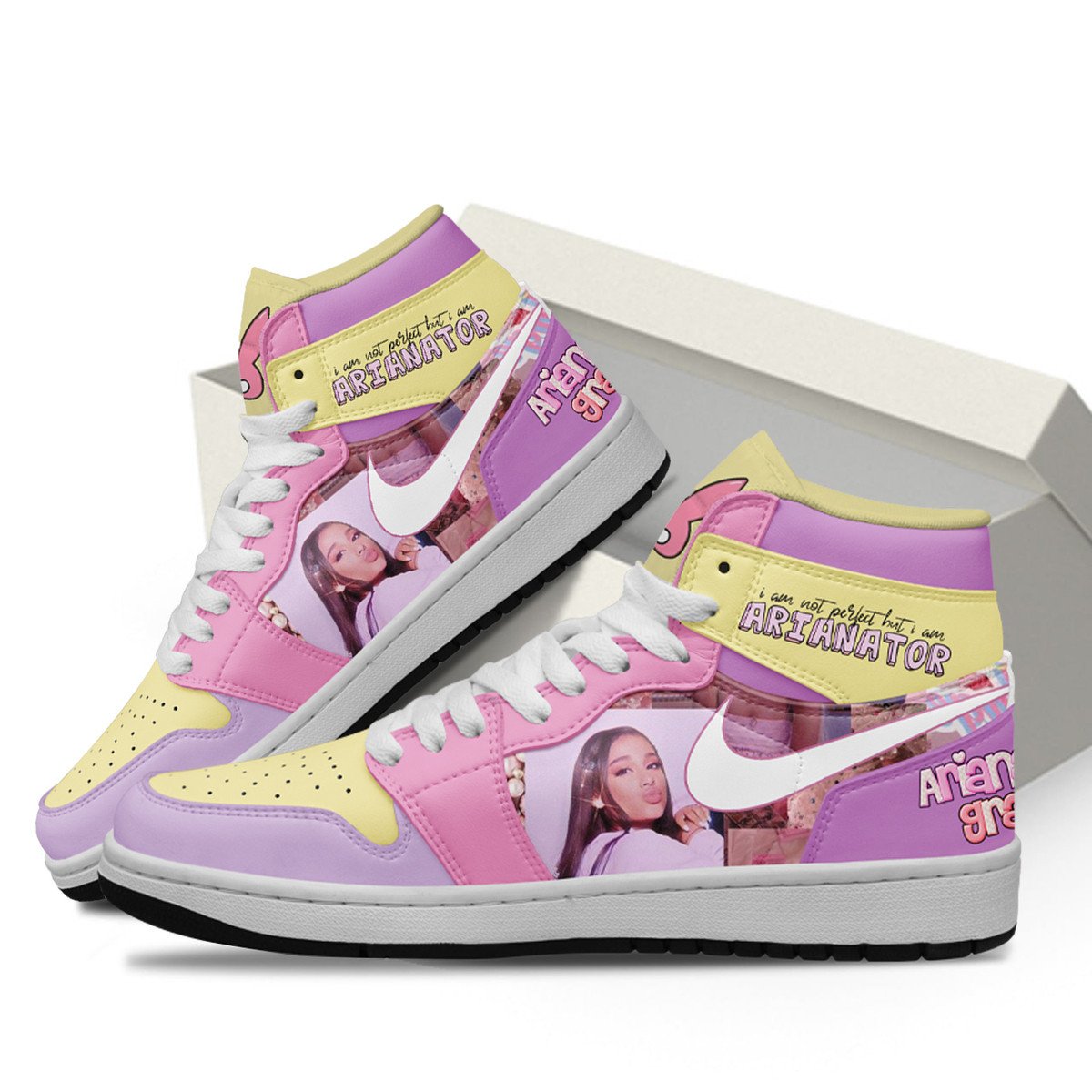 Ideafootwear Ariana Grande AJ1 High Sneakers Shoes For Men And Women