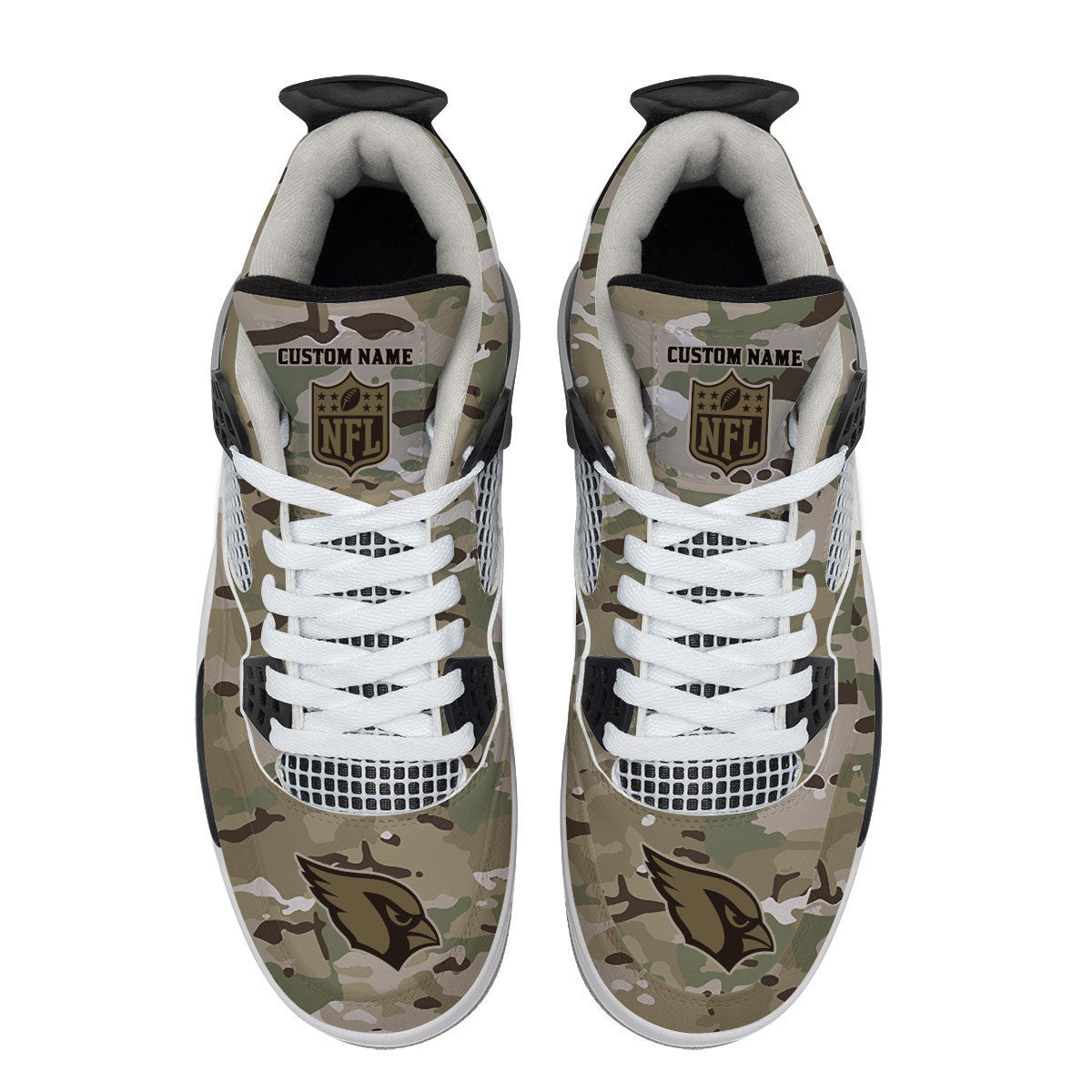 Ideafootwear Arizona Cardinals AJ4 Sneakers Shoes For Men And Women