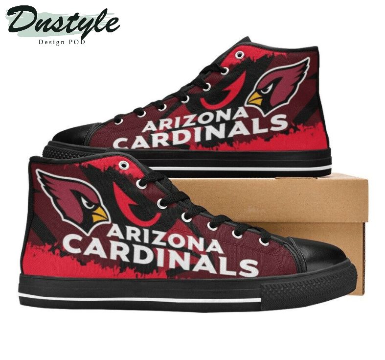 Ideafootwear Arizona Cardinals High Top Canvas Sneakers Shoes For Men And Women