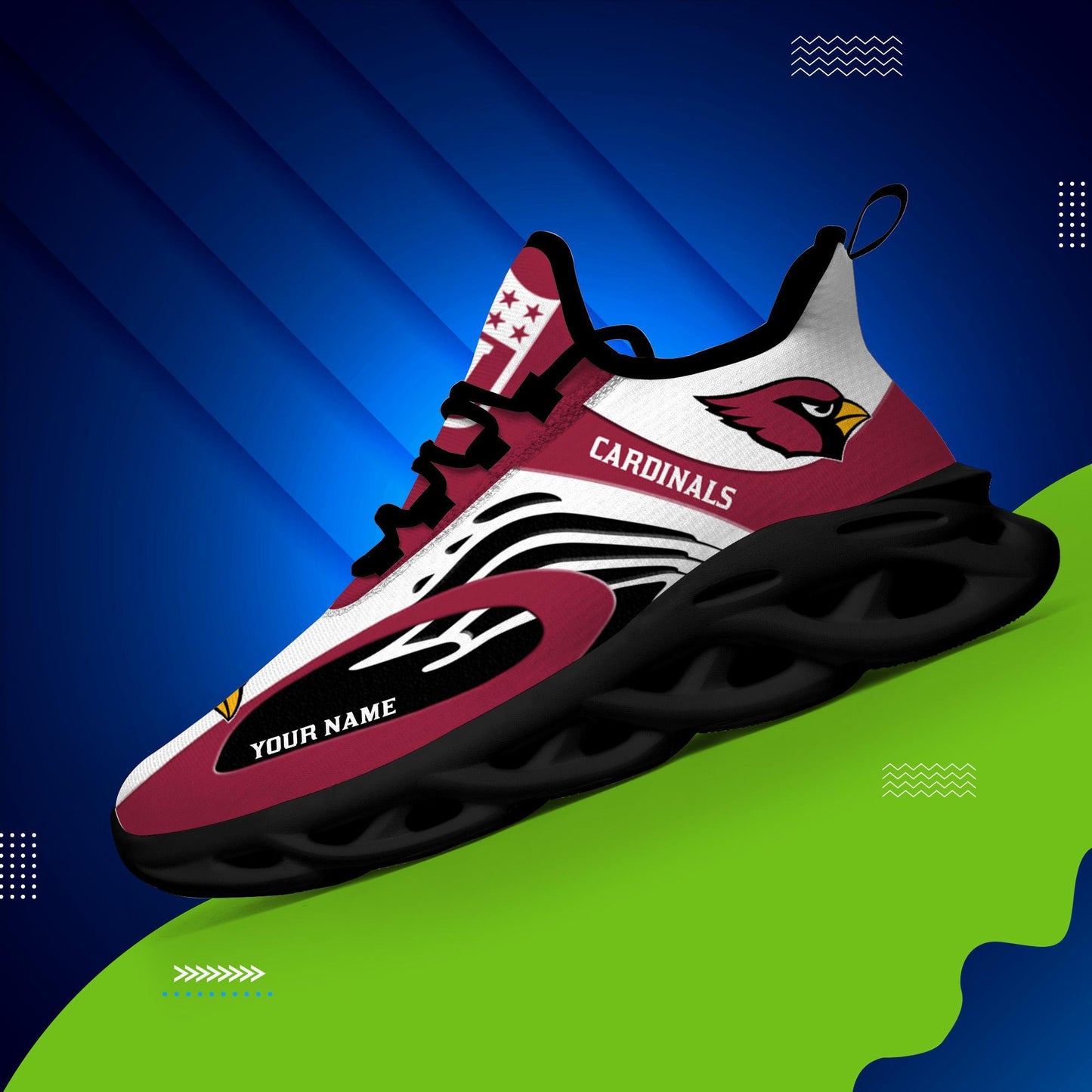 Ideafootwear Arizona Cardinals Max Soul Shoes Sneakers For Men And Women