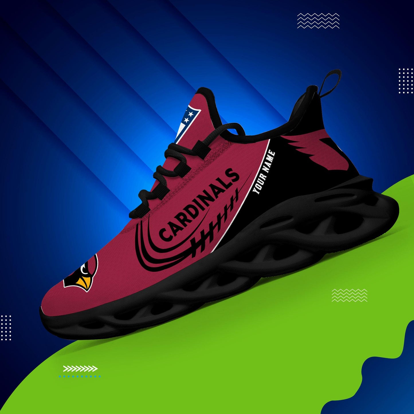 Ideafootwear Arizona Cardinals Max Soul Shoes Sneakers For Men And Women