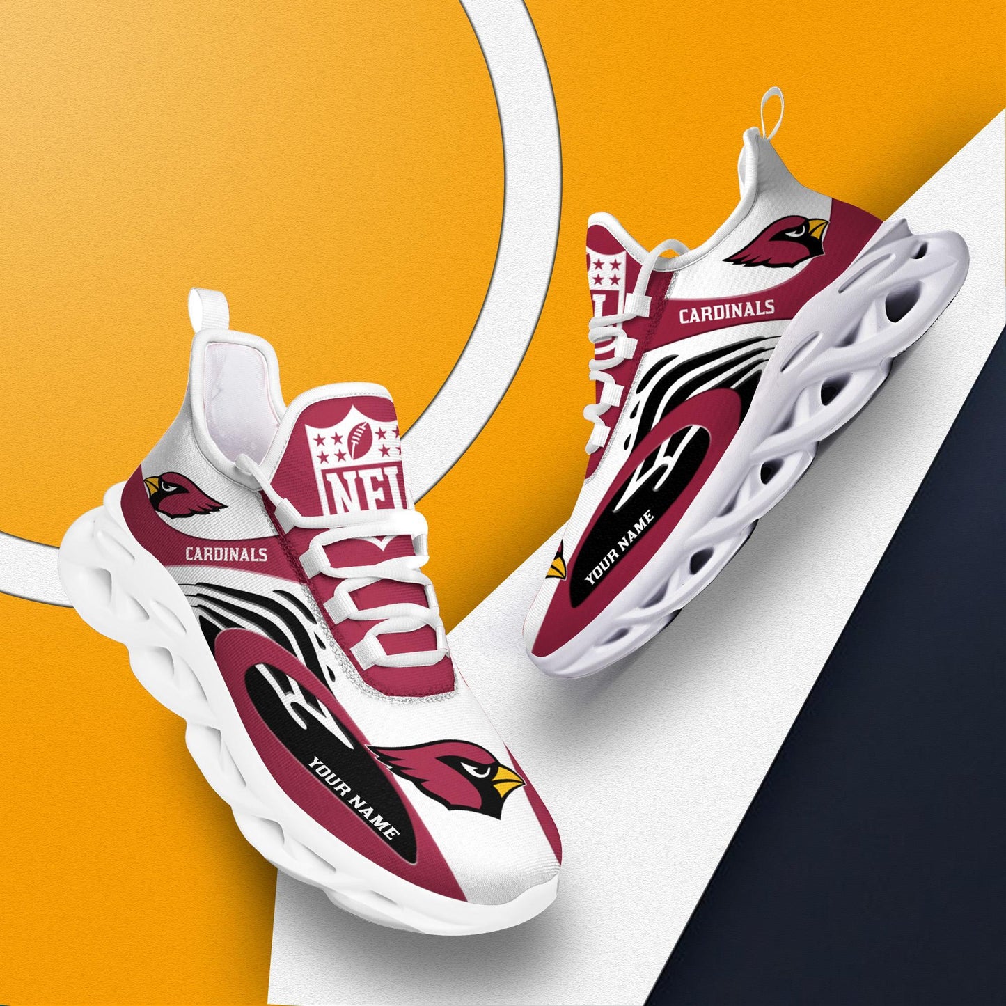 Ideafootwear Arizona Cardinals Max Soul Shoes Sneakers For Men And Women