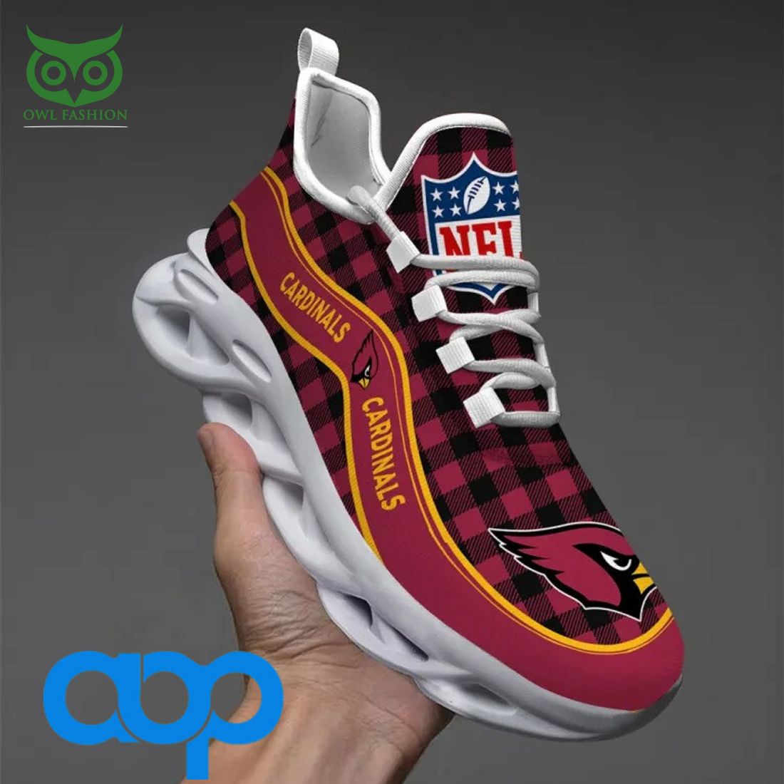 Ideafootwear Arizona Cardinals Max Soul Shoes Sneakers For Men And Women
