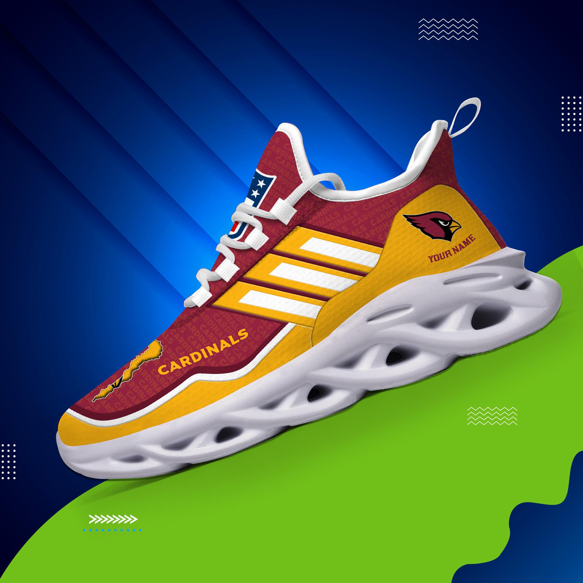 Ideafootwear Arizona Cardinals Max Soul Shoes Sneakers For Men And Women