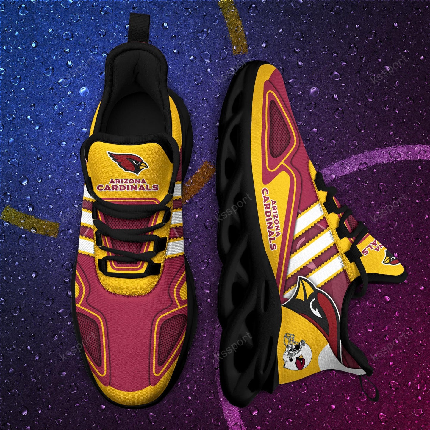 Ideafootwear Arizona Cardinals Max Soul Shoes Sneakers For Men And Women