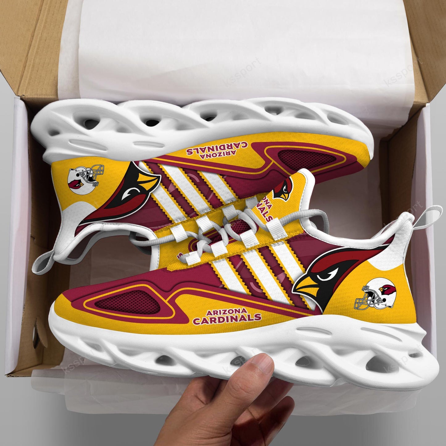 Ideafootwear Arizona Cardinals Max Soul Shoes Sneakers For Men And Women