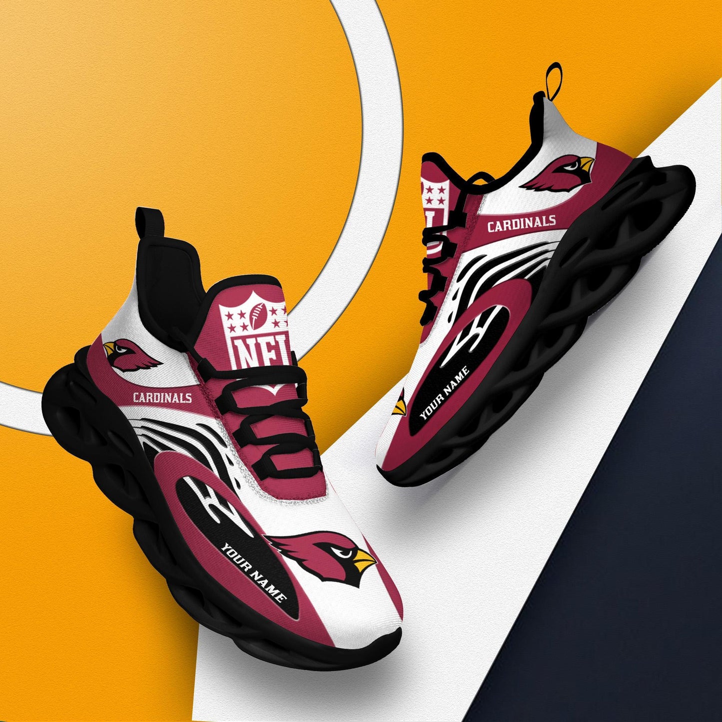 Ideafootwear Arizona Cardinals Max Soul Shoes Sneakers For Men And Women