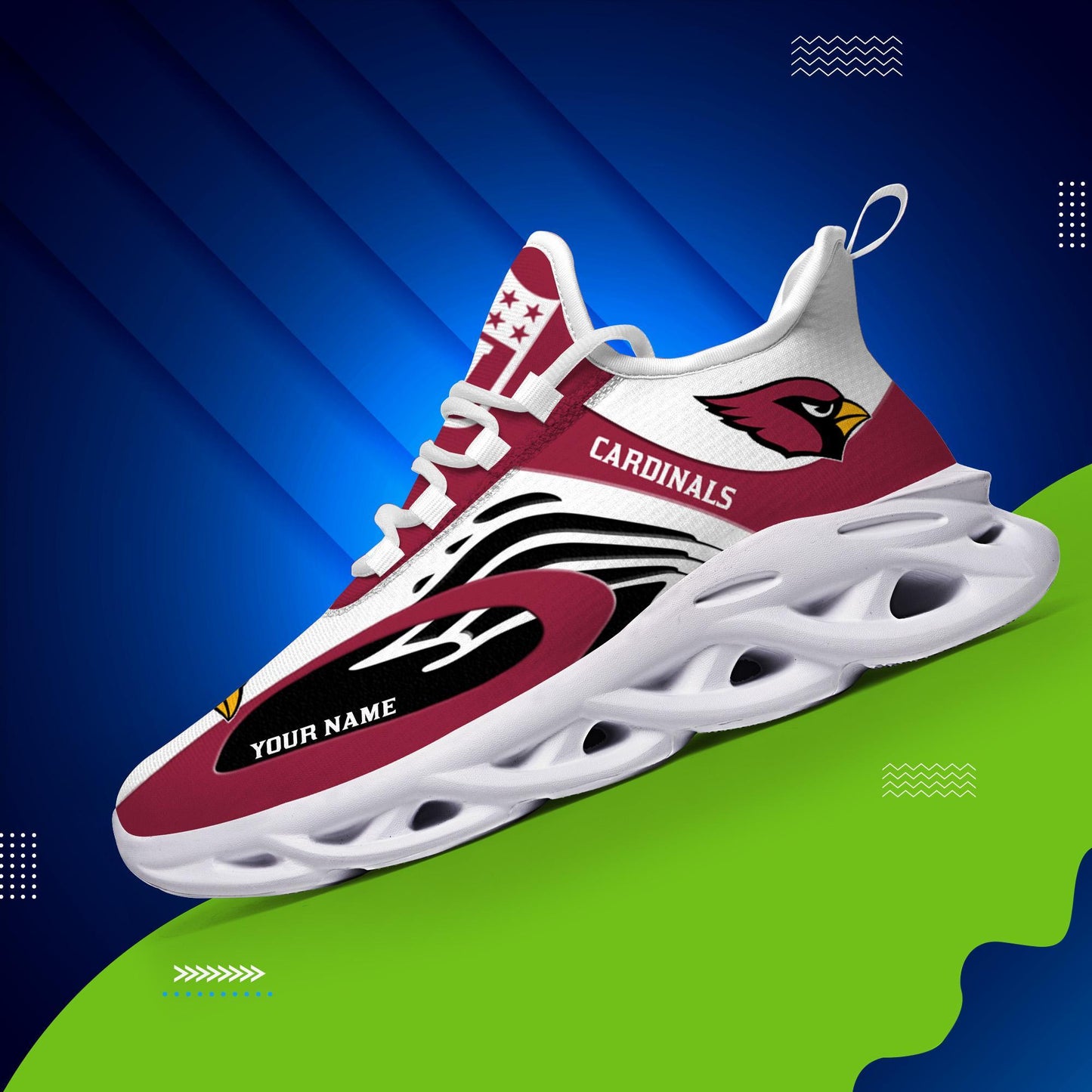 Ideafootwear Arizona Cardinals Max Soul Shoes Sneakers For Men And Women