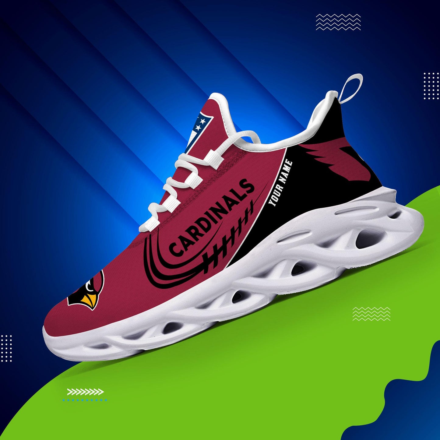 Ideafootwear Arizona Cardinals Max Soul Shoes Sneakers For Men And Women