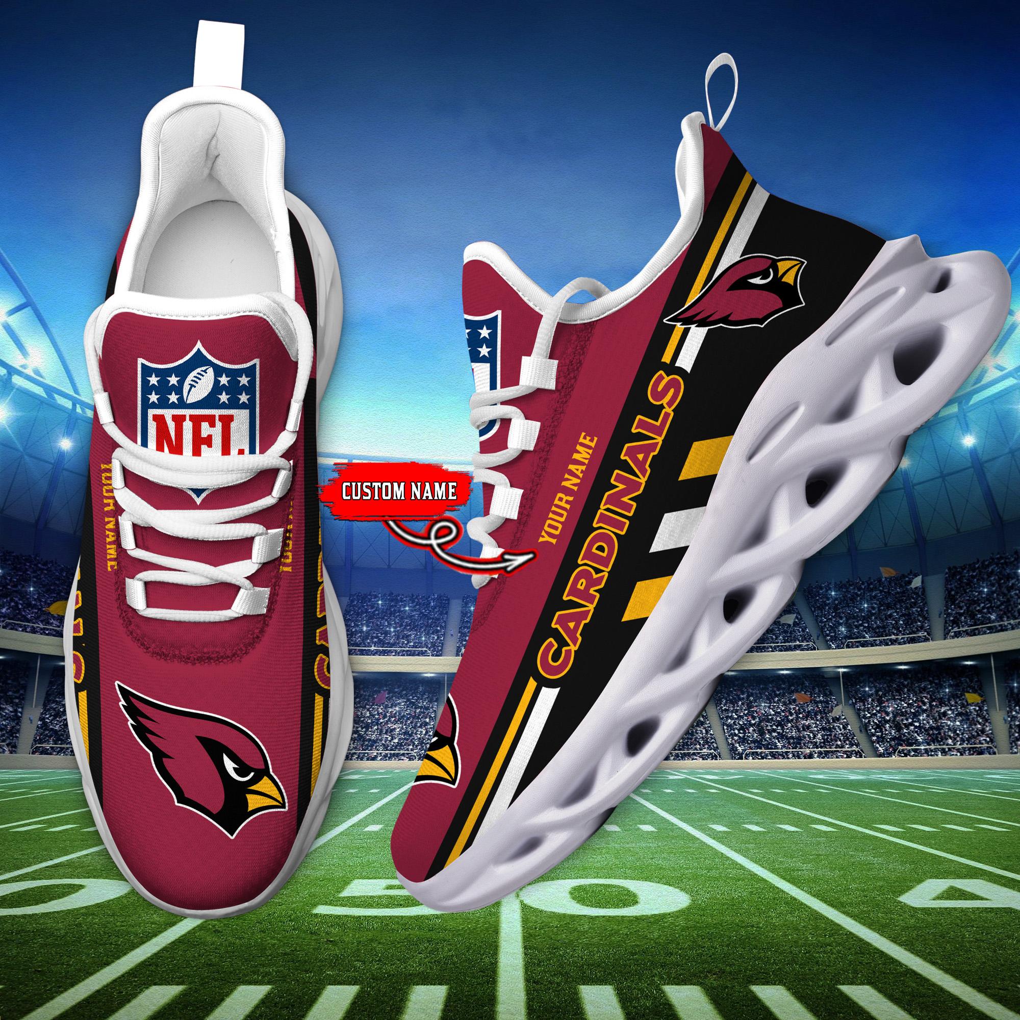 Ideafootwear Arizona Cardinals Max Soul Shoes Sneakers For Men And Women