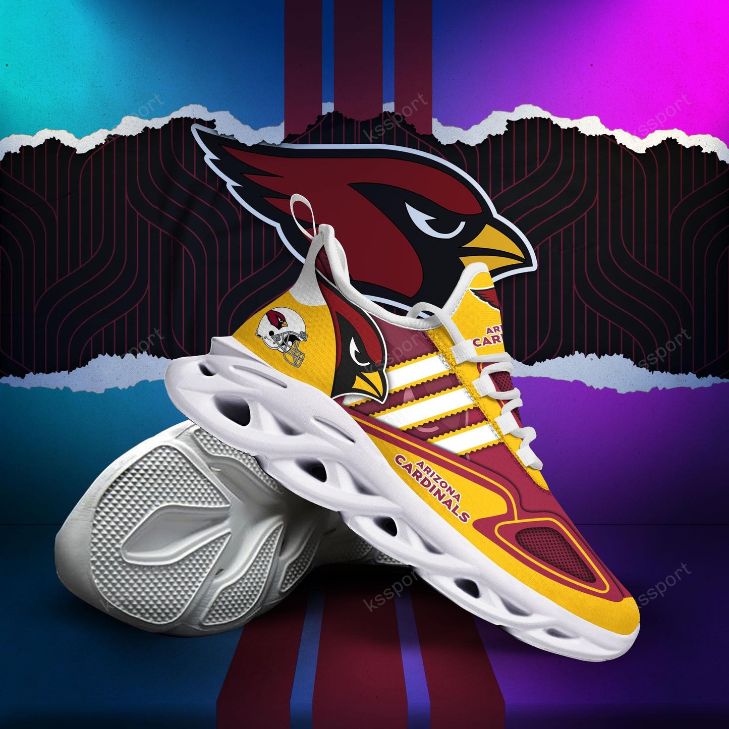 Ideafootwear Arizona Cardinals Max Soul Shoes Sneakers For Men And Women