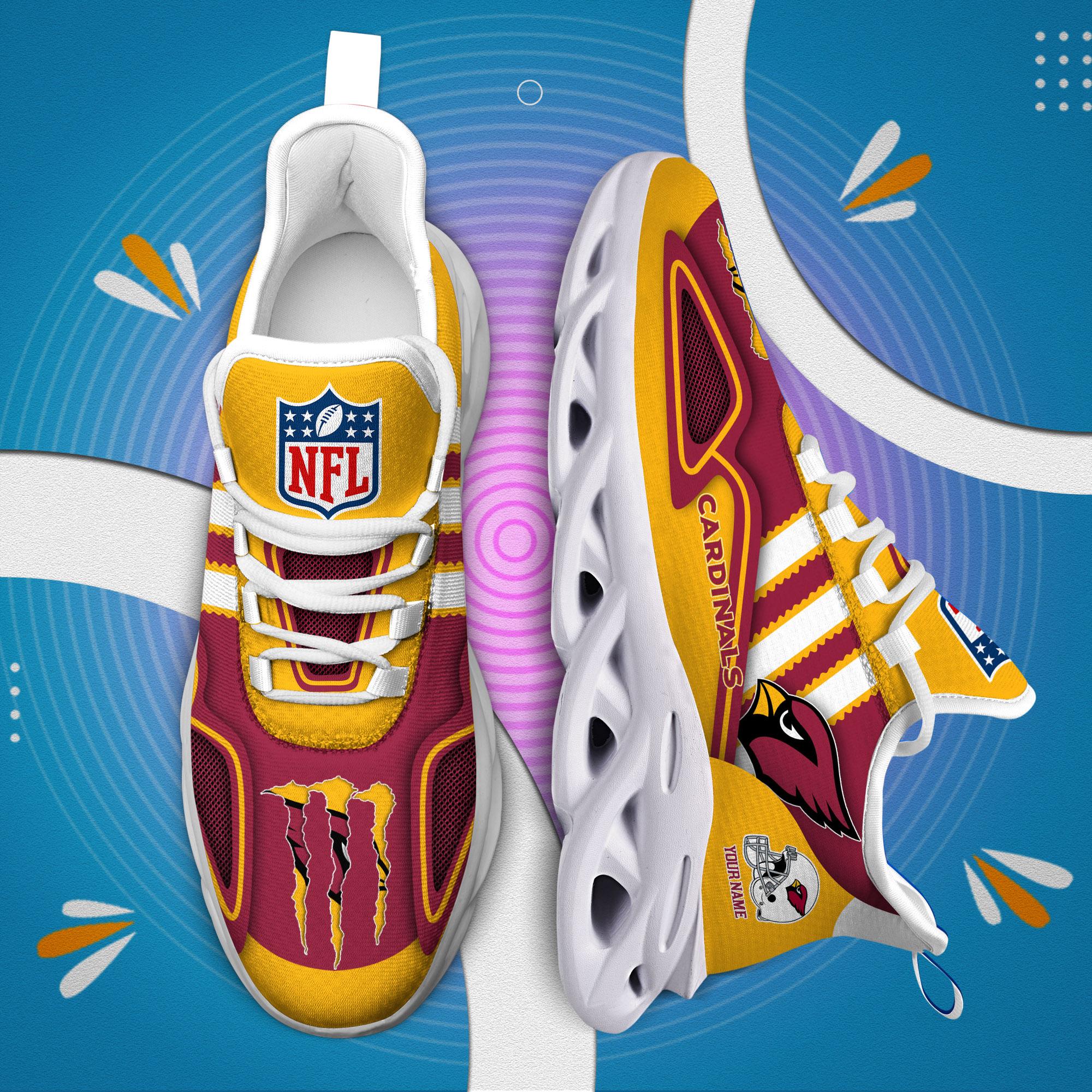 Ideafootwear Arizona Cardinals Max Soul Shoes Sneakers For Men And Women