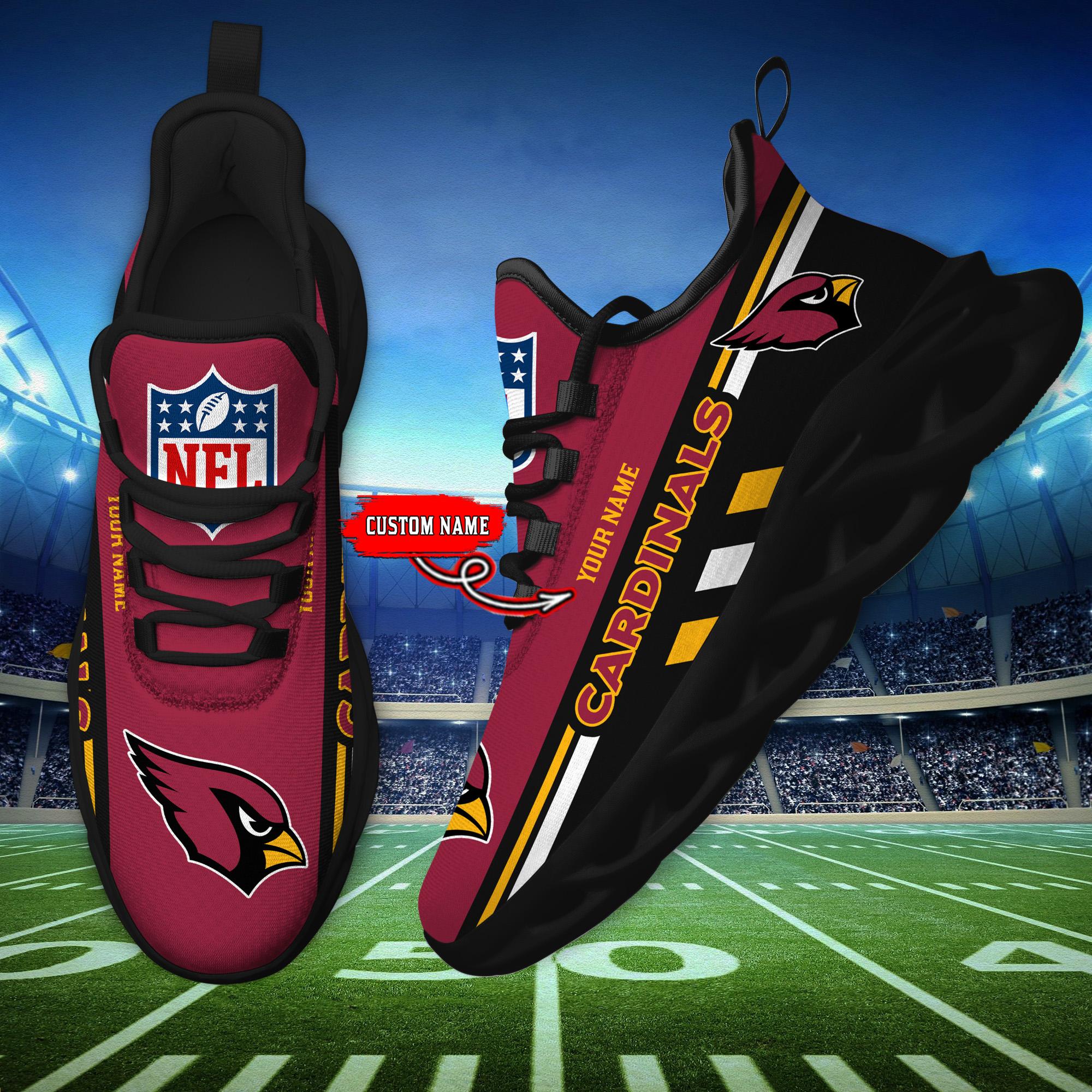 Ideafootwear Arizona Cardinals Max Soul Shoes Sneakers For Men And Women