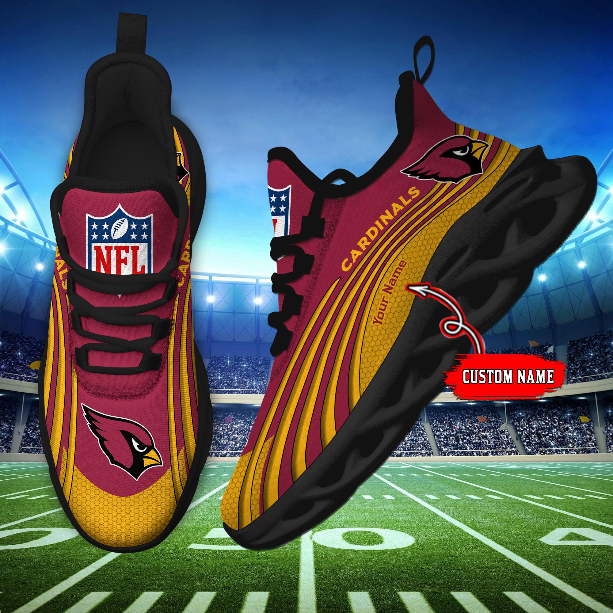 Ideafootwear Arizona Cardinals Max Soul Shoes Sneakers For Men And Women