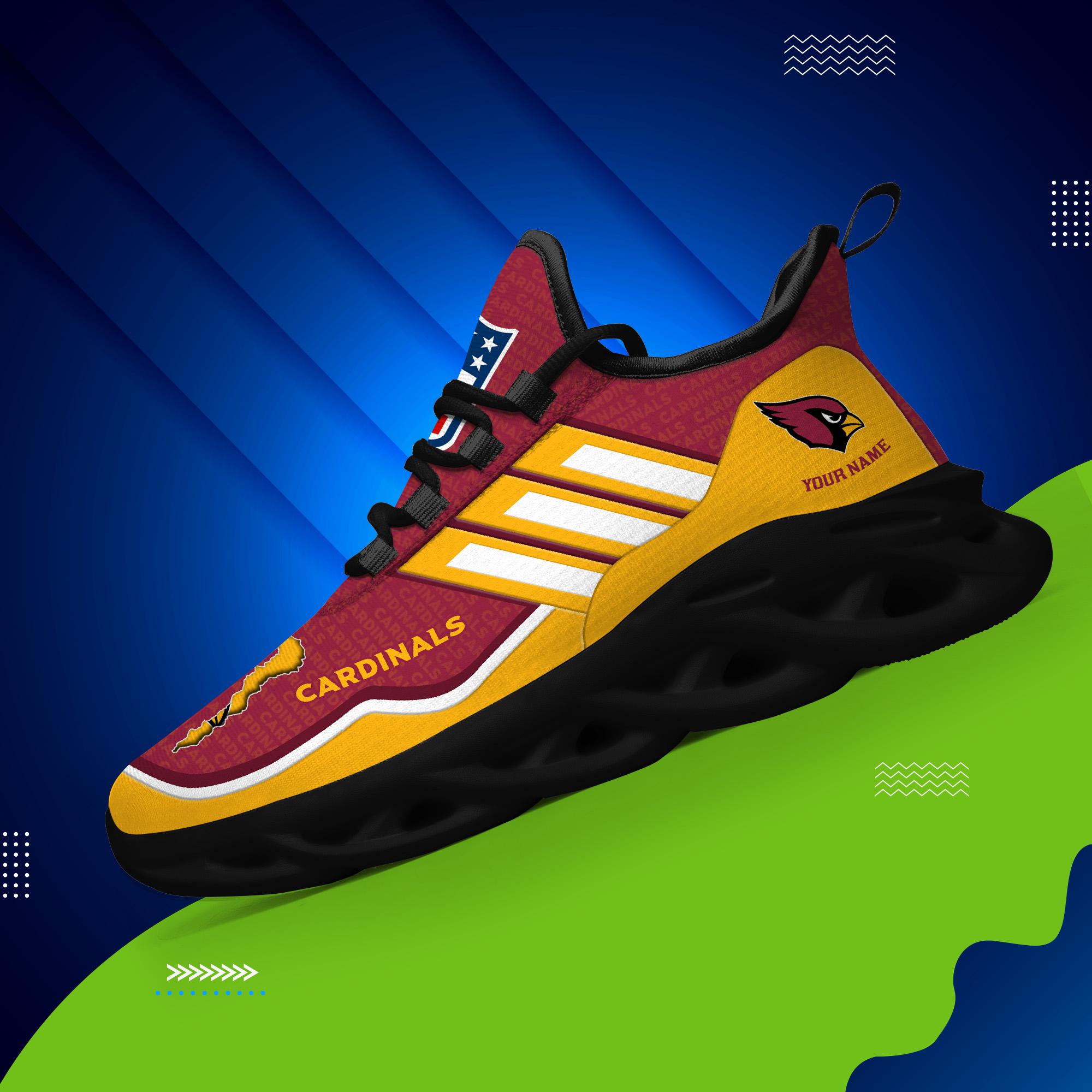 Ideafootwear Arizona Cardinals Max Soul Shoes Sneakers For Men And Women
