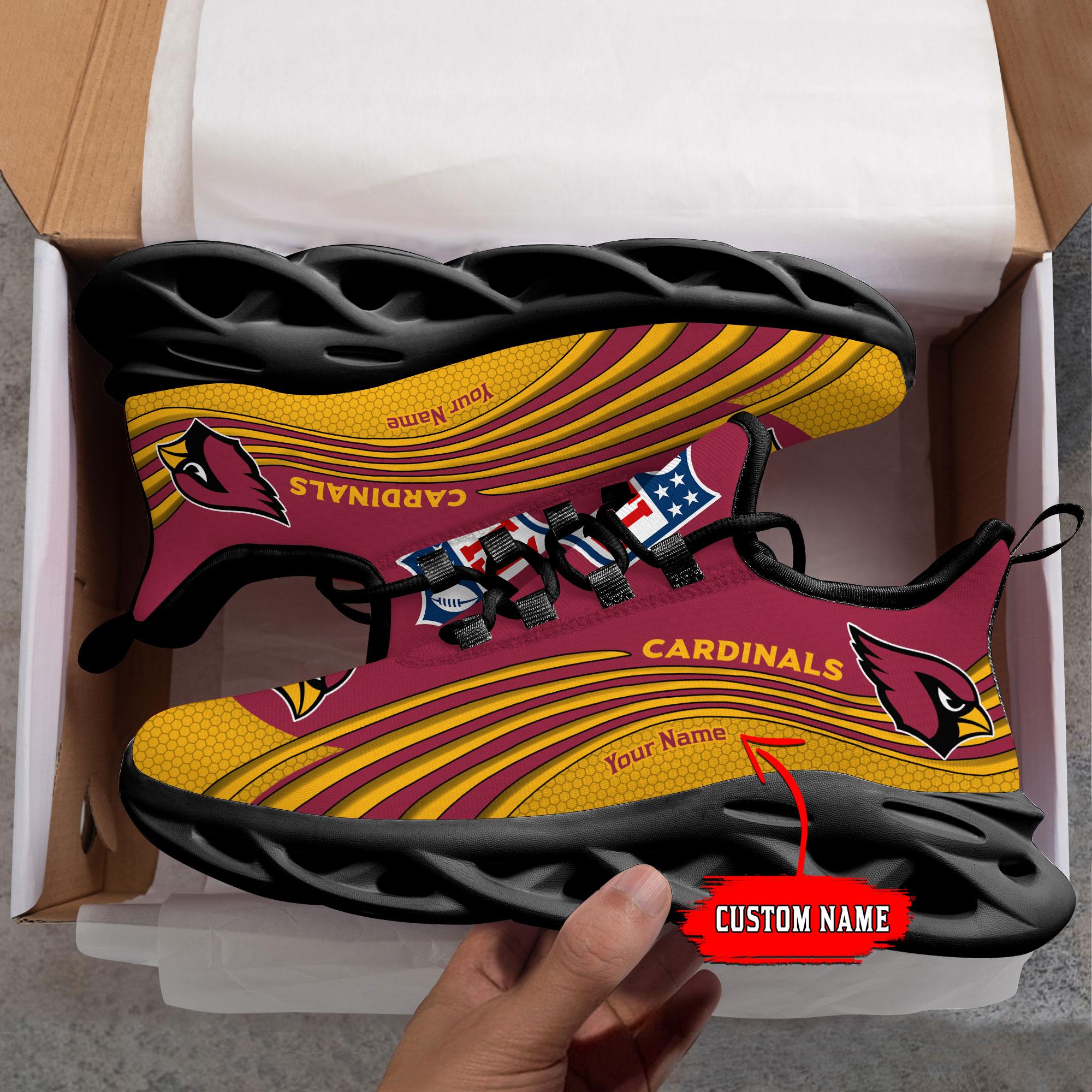 Ideafootwear Arizona Cardinals Max Soul Shoes Sneakers For Men And Women