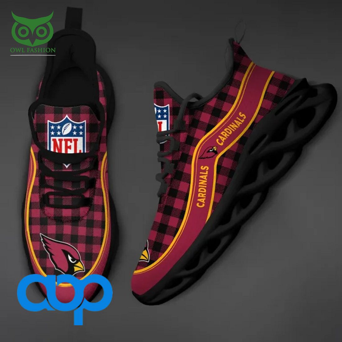 Ideafootwear Arizona Cardinals Max Soul Shoes Sneakers For Men And Women
