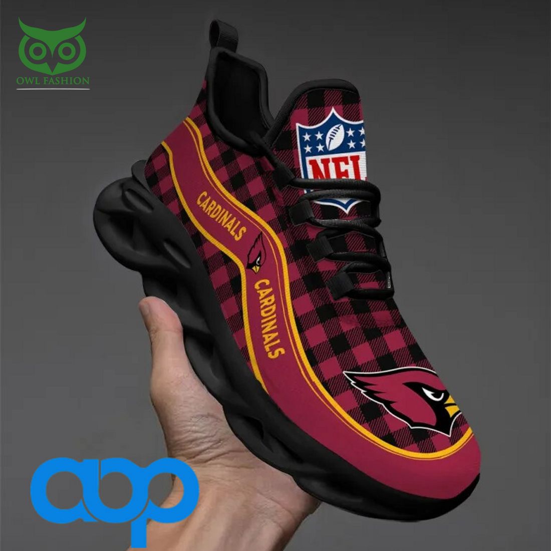 Ideafootwear Arizona Cardinals Max Soul Shoes Sneakers For Men And Women