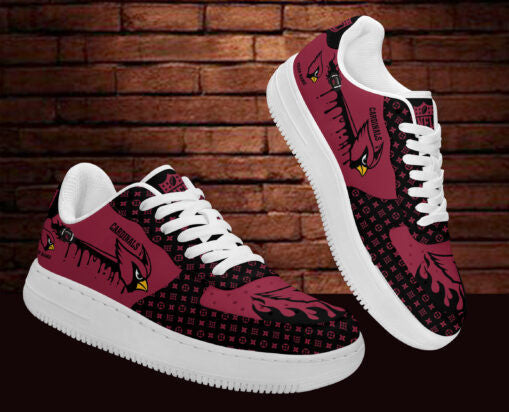 Ideafootwear Arizona Cardinals NFL Air Low-Top Sneakers Shoes For Men And Women