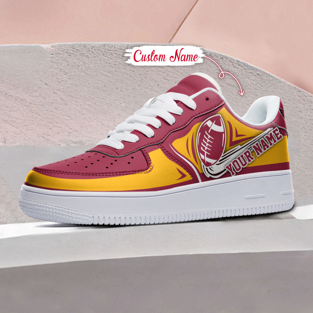 Ideafootwear Arizona Cardinals NFL Air Low-Top Sneakers Shoes For Men And Women