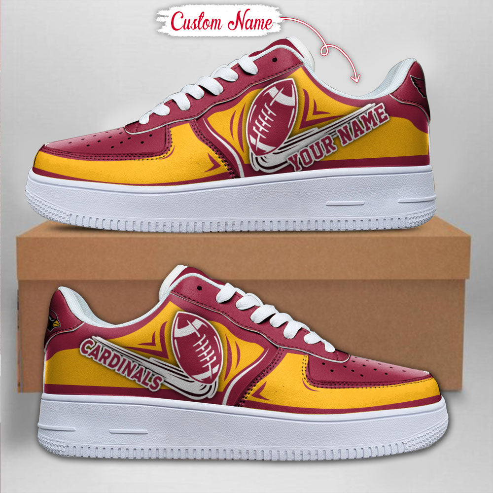 Ideafootwear Arizona Cardinals NFL Air Low-Top Sneakers Shoes For Men And Women