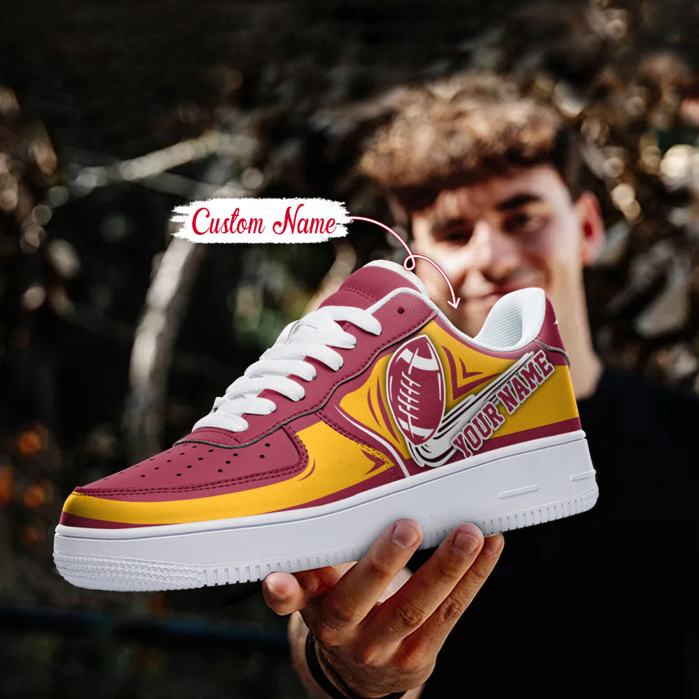Ideafootwear Arizona Cardinals NFL Air Low-Top Sneakers Shoes For Men And Women