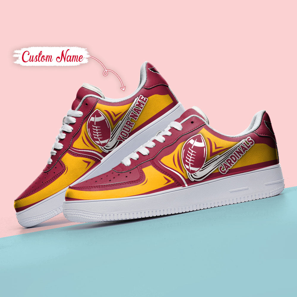 Ideafootwear Arizona Cardinals NFL Air Low-Top Sneakers Shoes For Men And Women