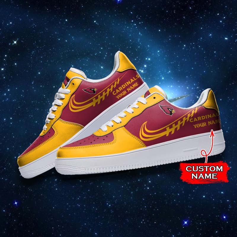 Ideafootwear Arizona Cardinals NFL Air Low-Top Sneakers Shoes For Men And Women