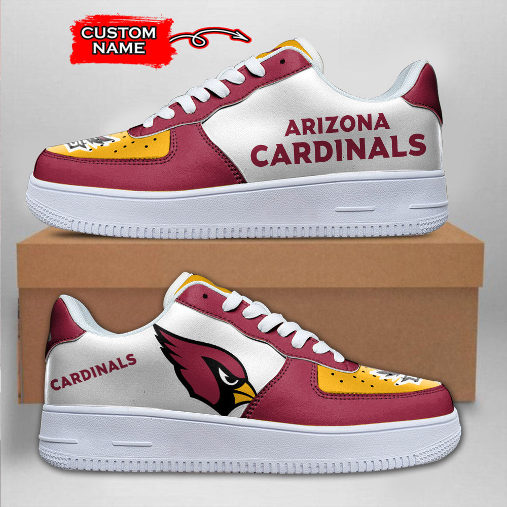 Ideafootwear Arizona Cardinals NFL Air Low-Top Sneakers Shoes For Men And Women