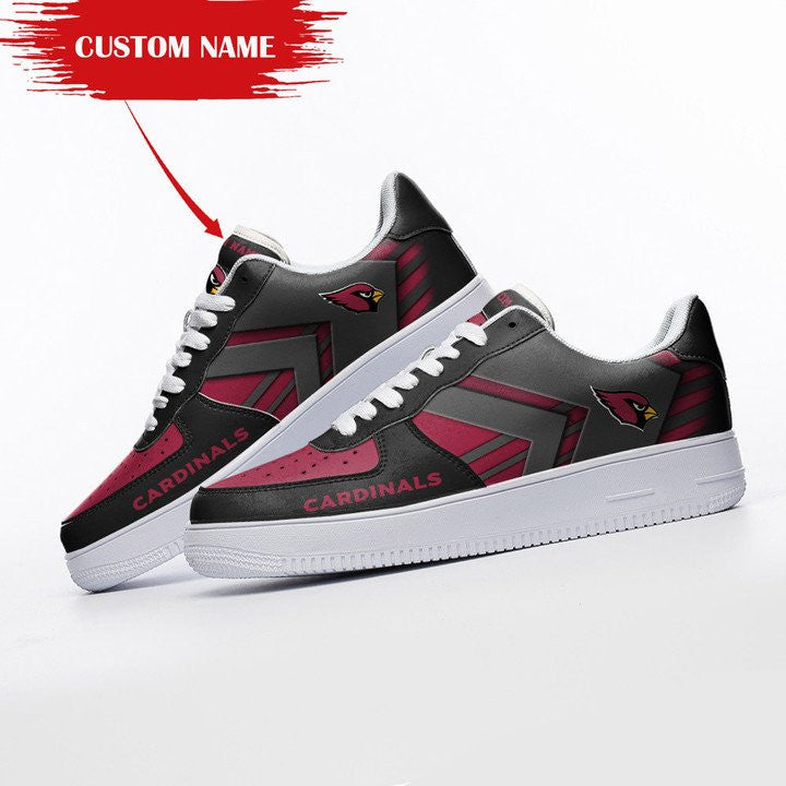 Ideafootwear Arizona Cardinals NFL Air Low-Top Sneakers Shoes For Men And Women
