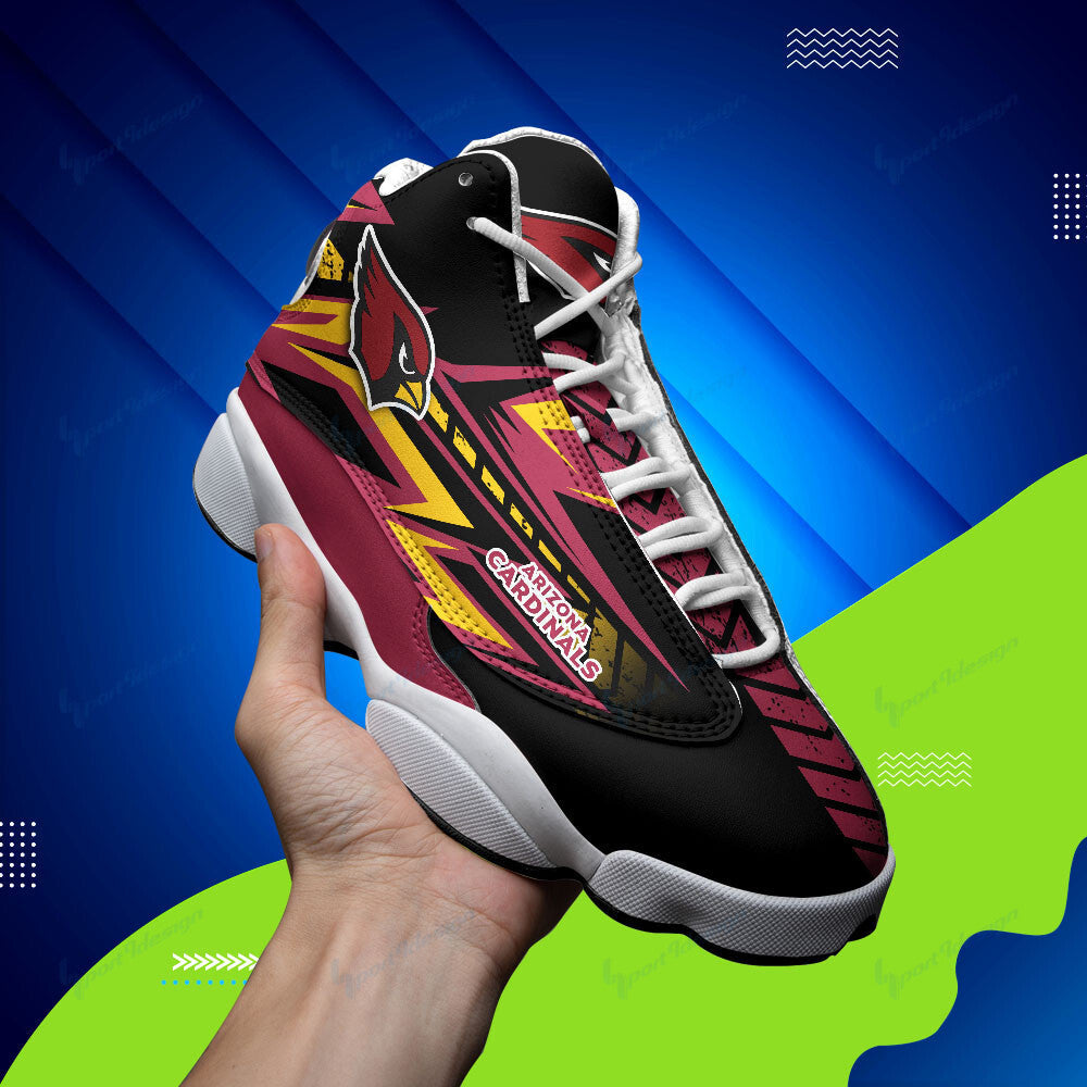 Ideafootwear Arizona Cardinals NFL AJ13 Sneakers Shoes For Men And Women