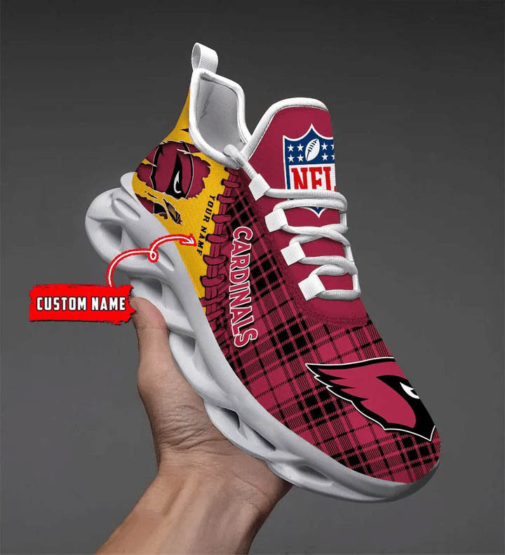 Ideafootwear Arizona Cardinals NFL Max Soul Shoes Sneakers For Men And Women