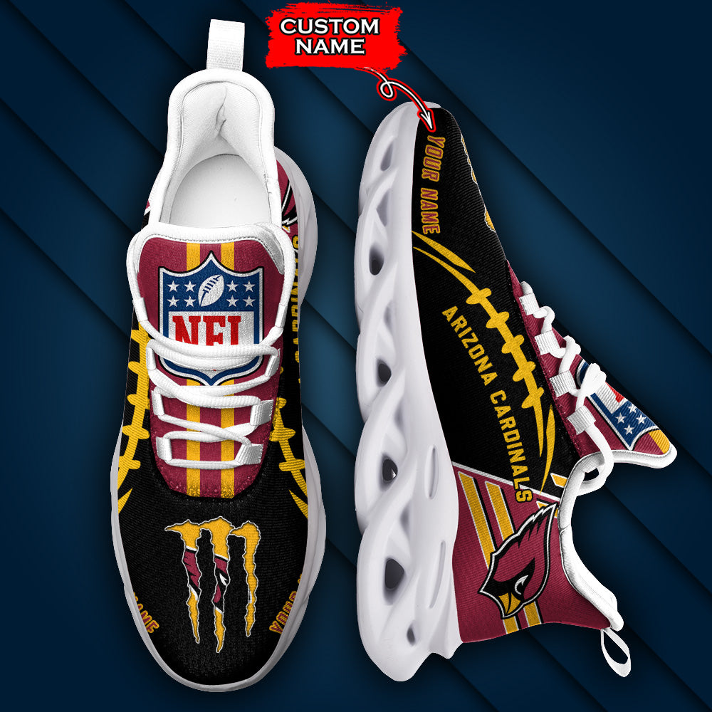 Ideafootwear Arizona Cardinals NFL Max Soul Shoes Sneakers For Men And Women