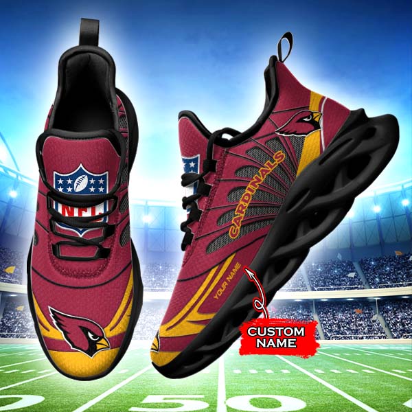 Ideafootwear Arizona Cardinals NFL Max Soul Shoes Sneakers For Men And Women