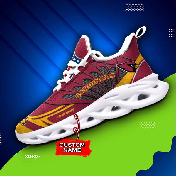 Ideafootwear Arizona Cardinals NFL Max Soul Shoes Sneakers For Men And Women