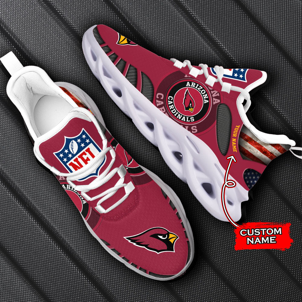 Ideafootwear Arizona Cardinals NFL Max Soul Shoes Sneakers For Men And Women
