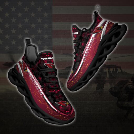 Ideafootwear Arizona Cardinals NFL Max Soul Shoes Sneakers For Men And Women