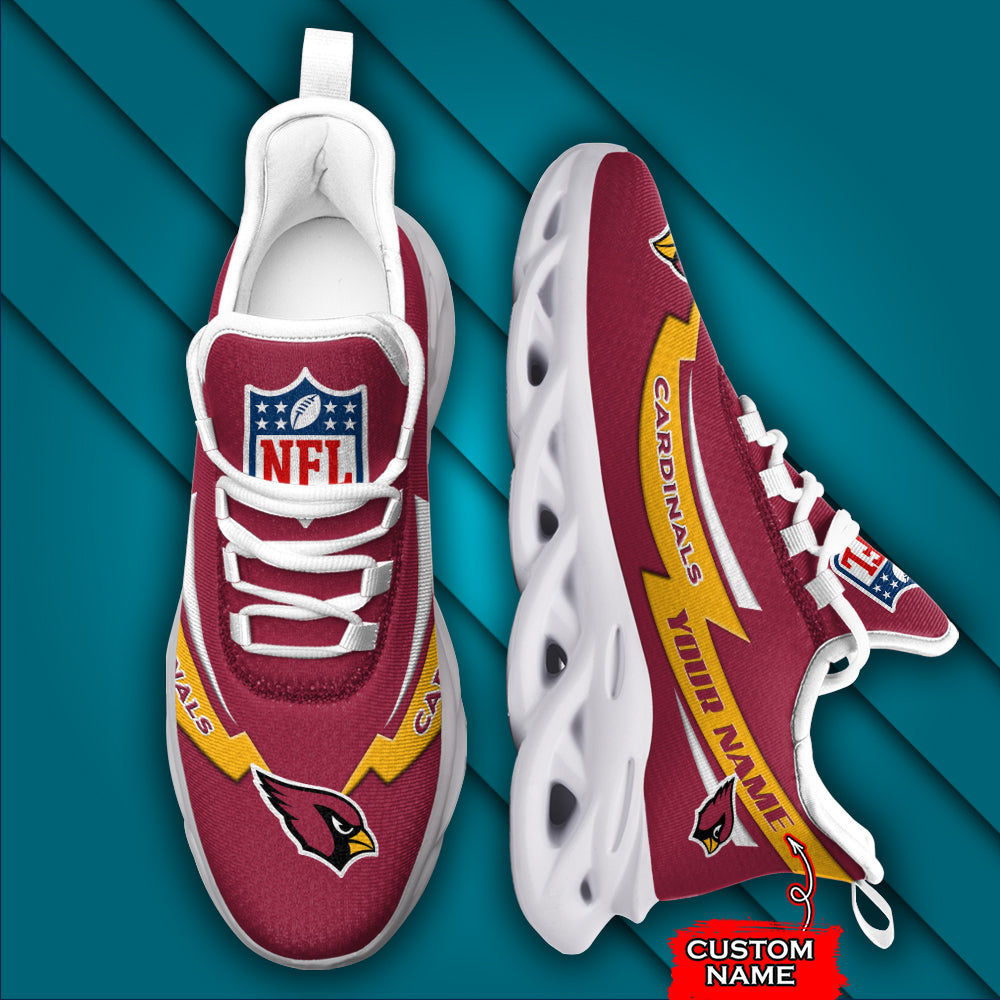 Ideafootwear Arizona Cardinals NFL Max Soul Shoes Sneakers For Men And Women
