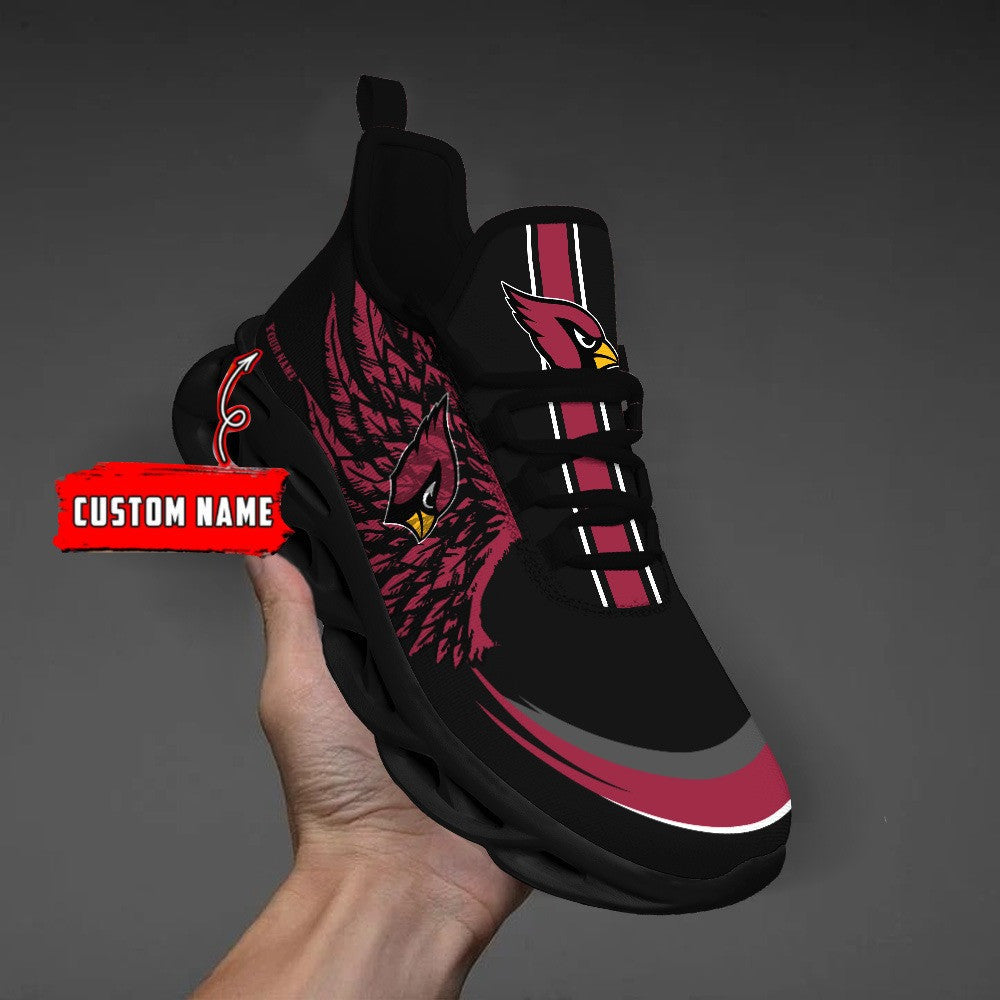 Ideafootwear Arizona Cardinals NFL Max Soul Shoes Sneakers For Men And Women