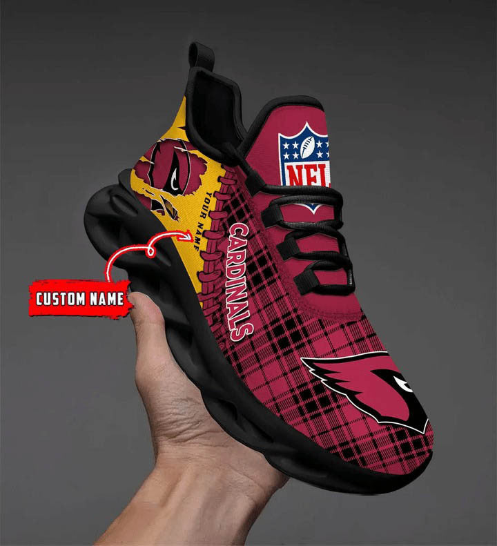 Ideafootwear Arizona Cardinals NFL Max Soul Shoes Sneakers For Men And Women