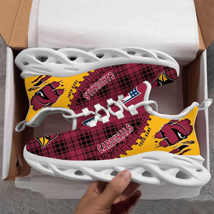 Ideafootwear Arizona Cardinals NFL Max Soul Shoes Sneakers For Men And Women