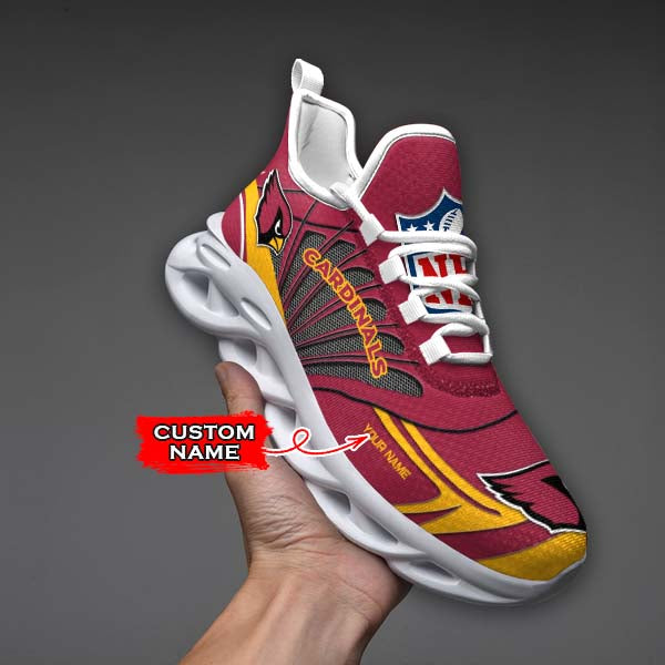 Ideafootwear Arizona Cardinals NFL Max Soul Shoes Sneakers For Men And Women