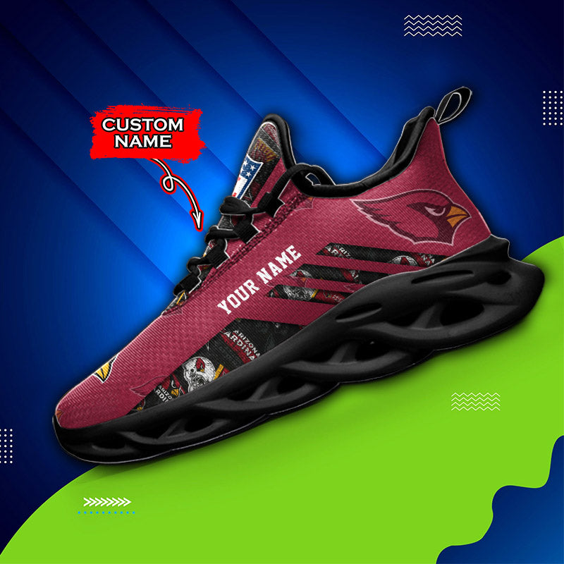 Ideafootwear Arizona Cardinals NFL Max Soul Shoes Sneakers For Men And Women