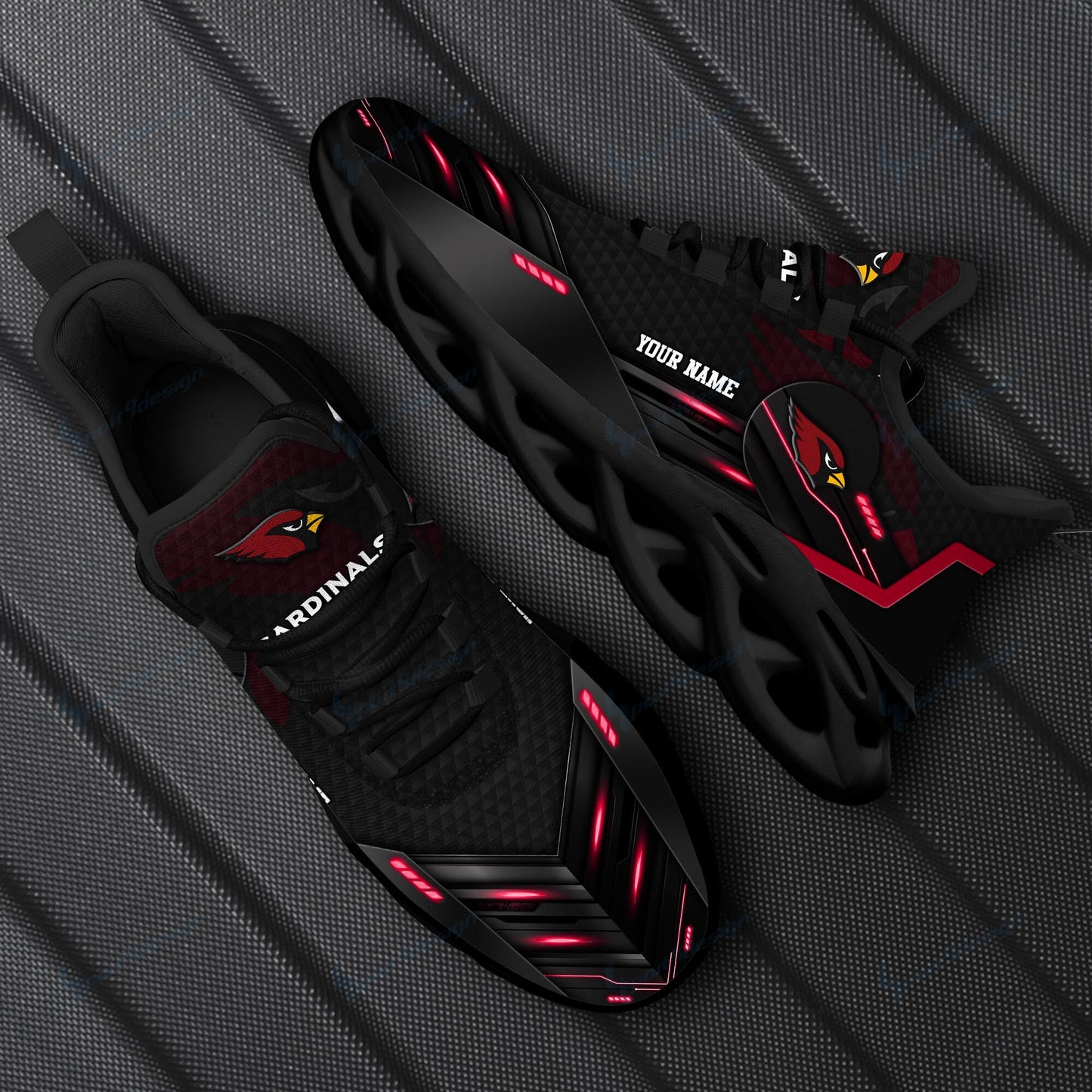Ideafootwear Arizona Cardinals NFL Max Soul Shoes Sneakers For Men And Women