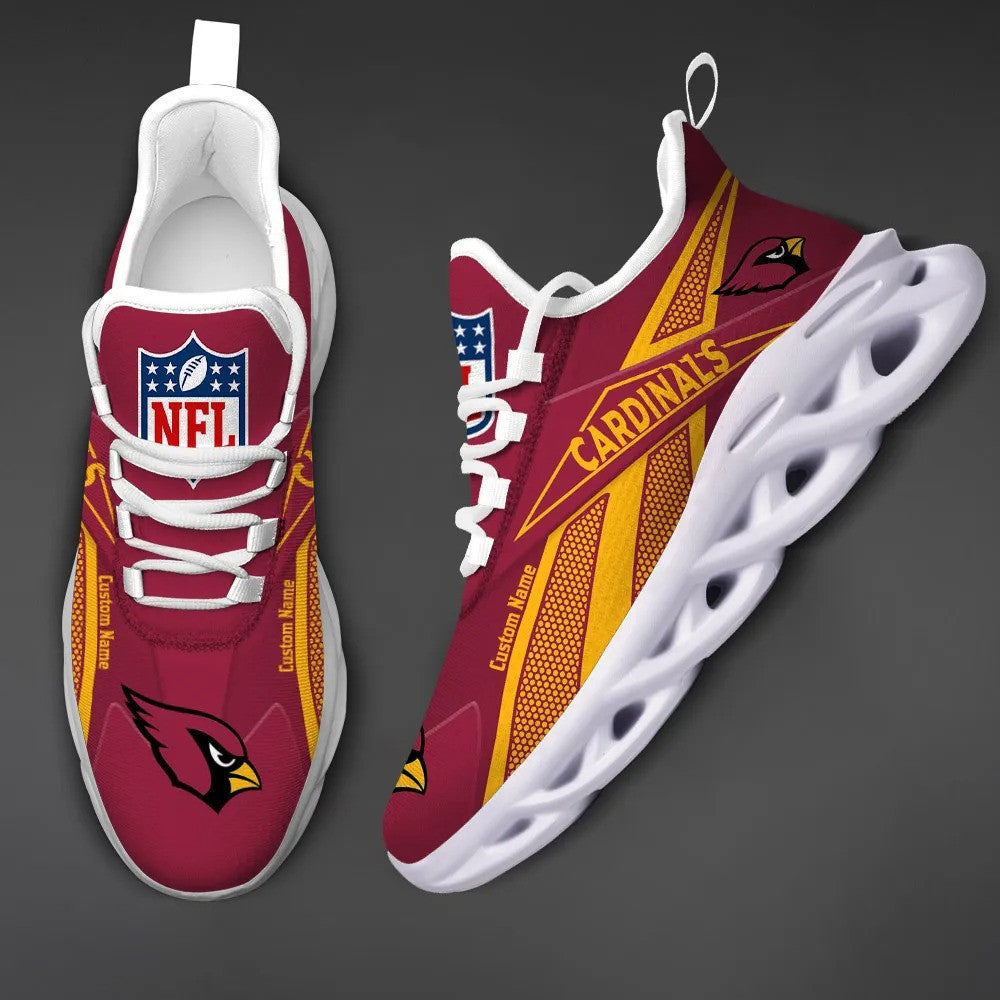 Ideafootwear Arizona Cardinals NFL Max Soul Shoes Sneakers For Men And Women