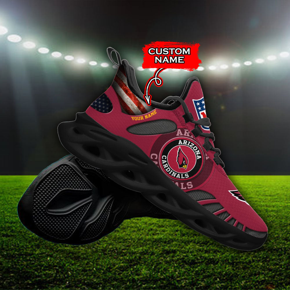 Ideafootwear Arizona Cardinals NFL Max Soul Shoes Sneakers For Men And Women