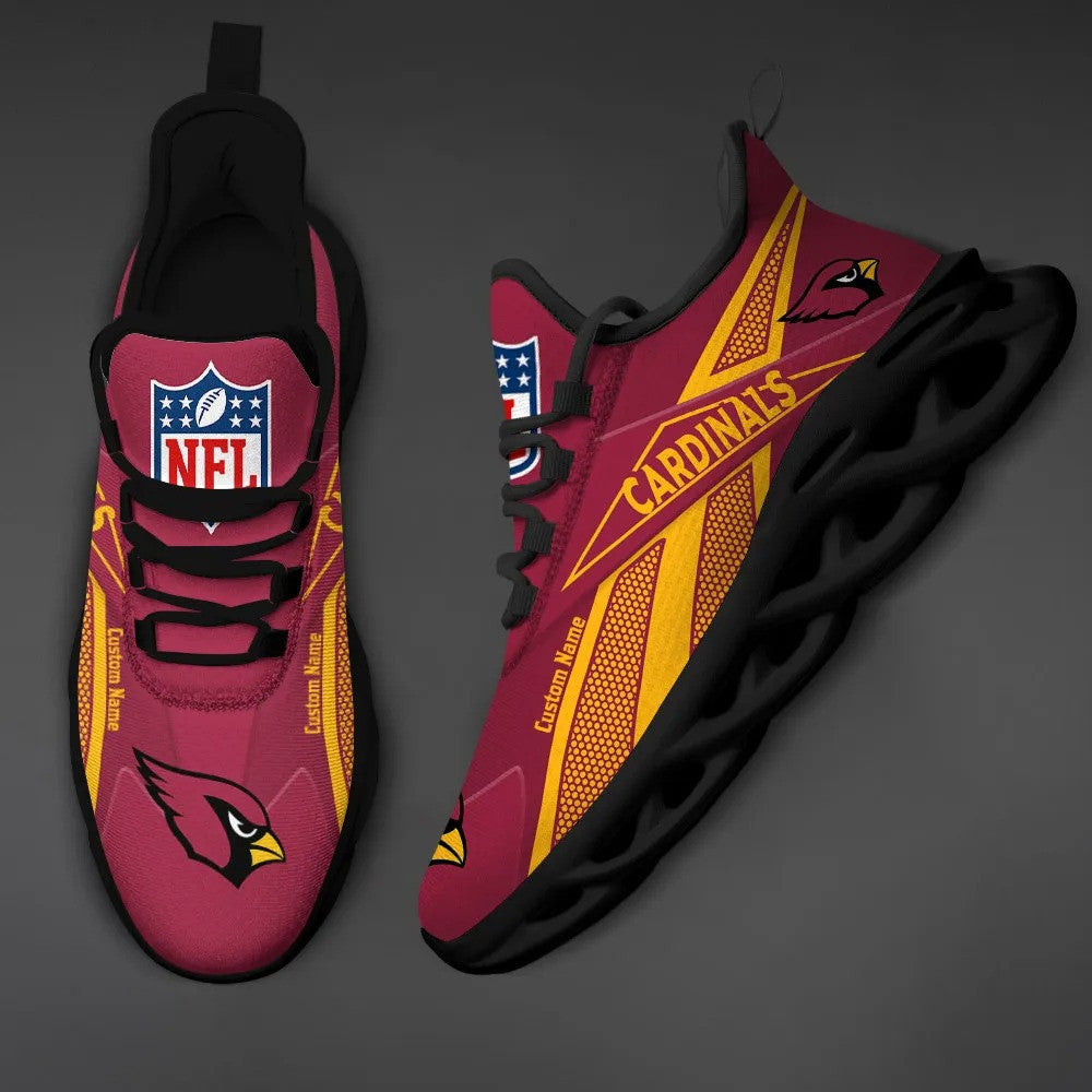 Ideafootwear Arizona Cardinals NFL Max Soul Shoes Sneakers For Men And Women