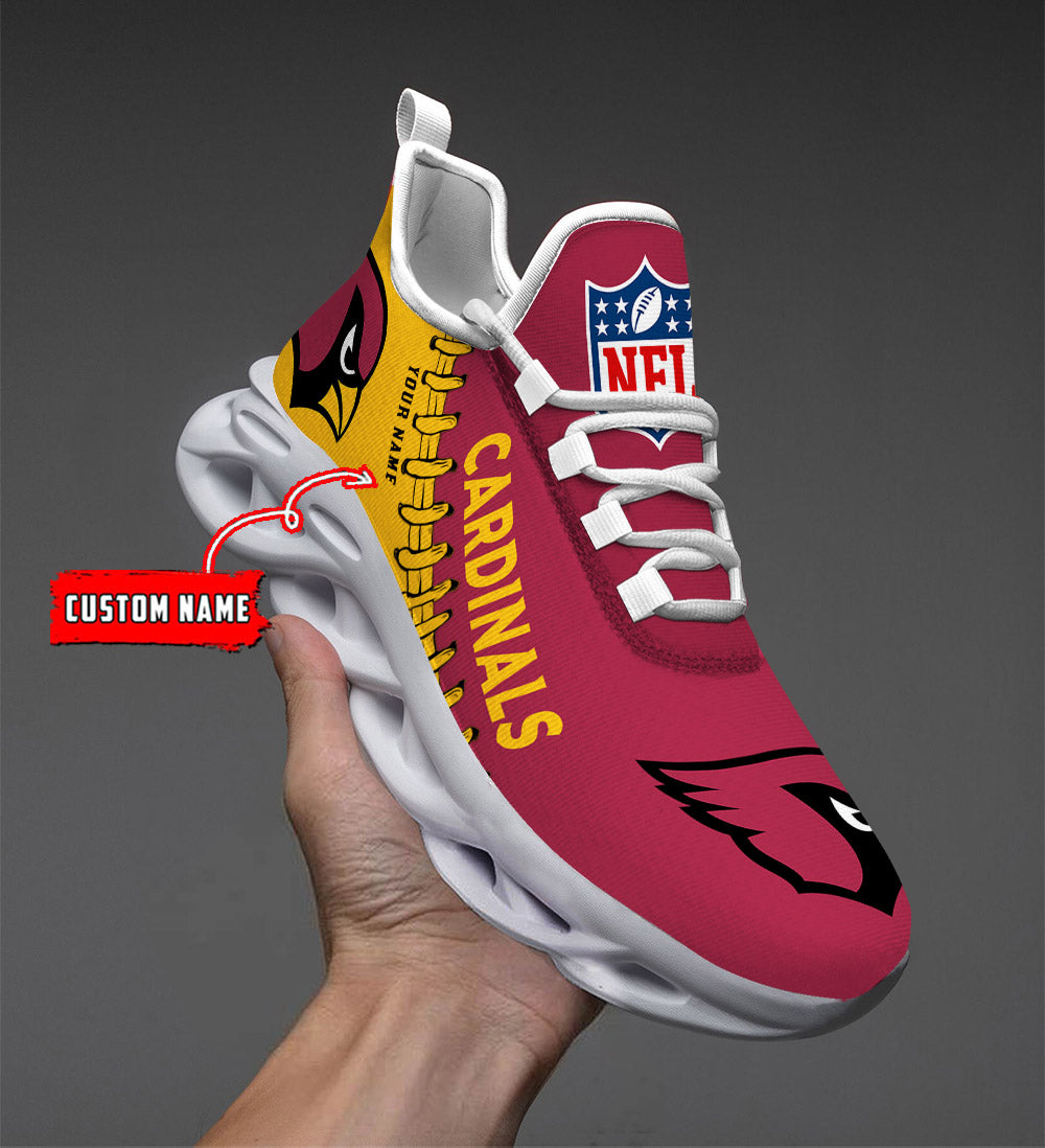 Ideafootwear Arizona Cardinals NFL Max Soul Shoes Sneakers For Men And Women