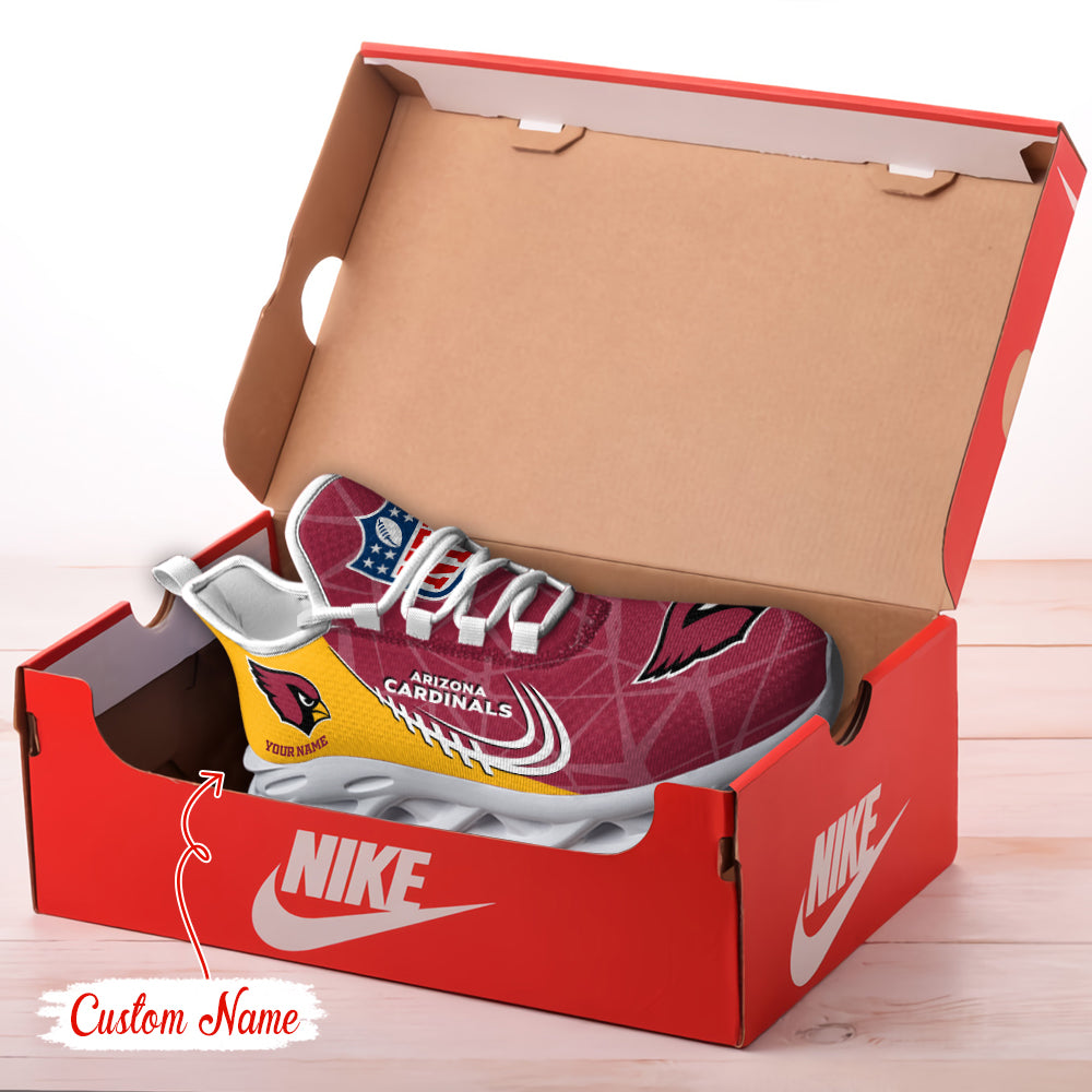 Ideafootwear Arizona Cardinals NFL Max Soul Shoes Sneakers For Men And Women
