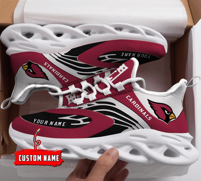 Ideafootwear Arizona Cardinals NFL Max Soul Shoes Sneakers For Men And Women